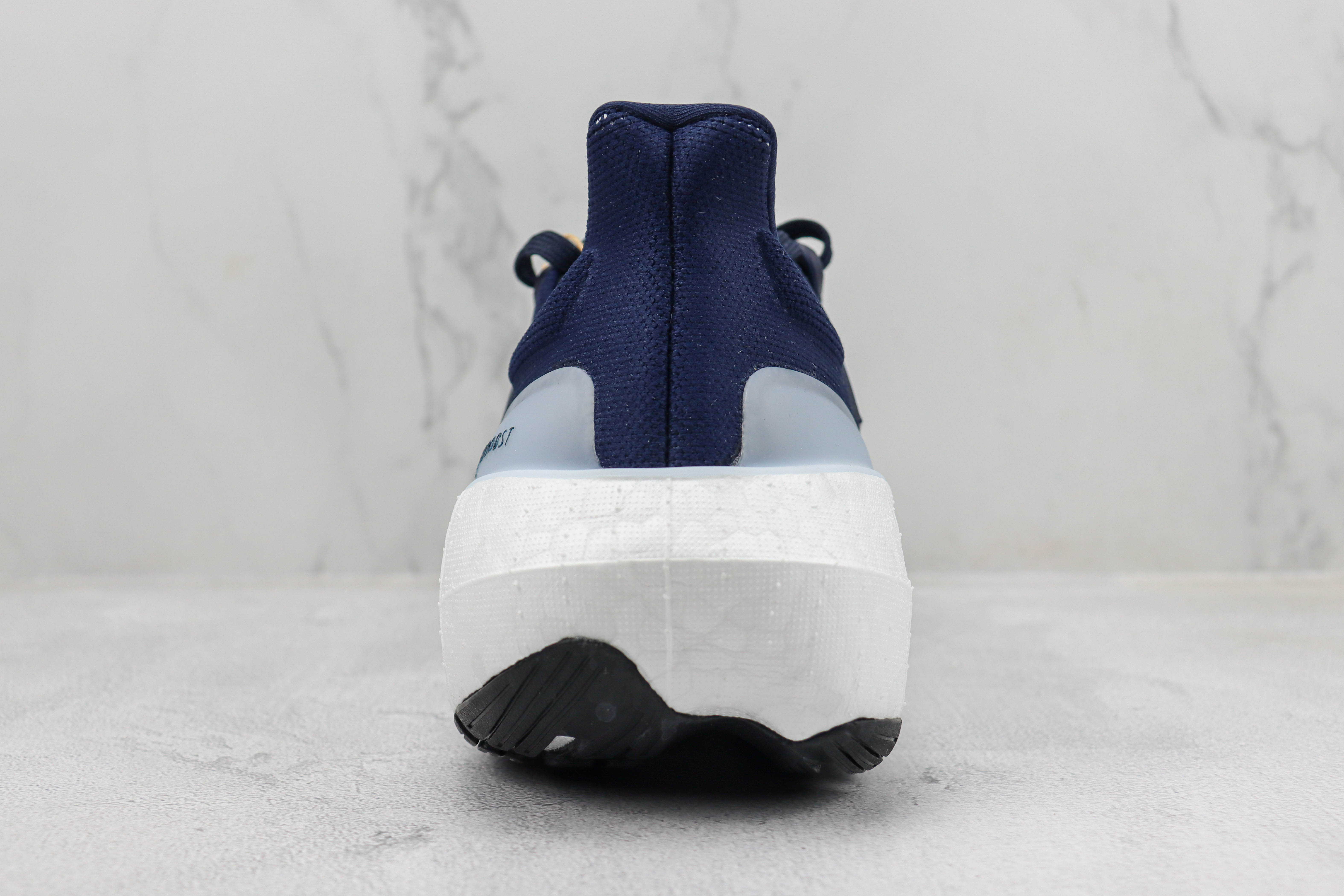 Adidas Ultra Boost 2023 LIGHT Black And White Blue and white bars