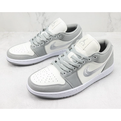 Travis Scott x Air Jordan 1 Low Retro Grey White 02