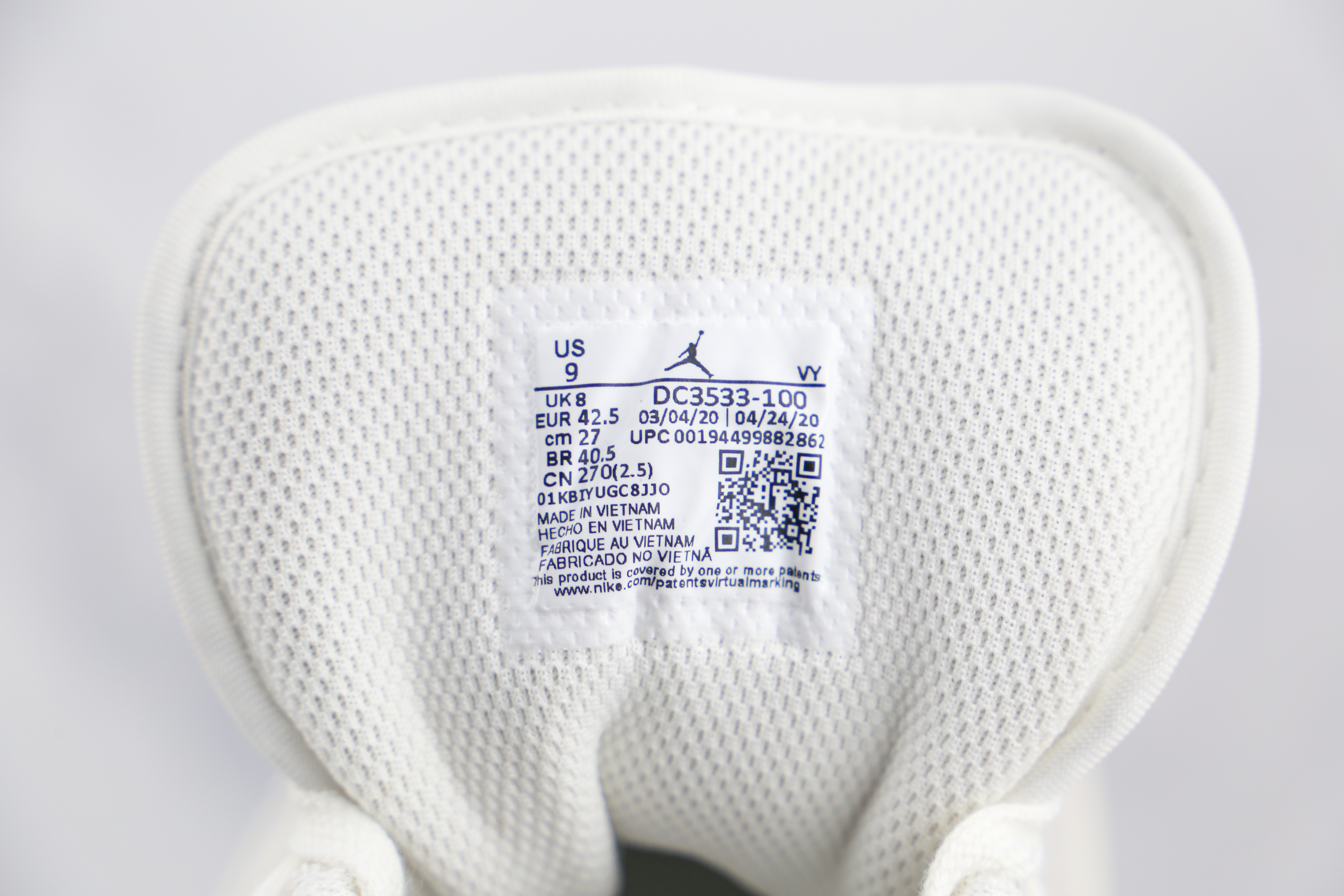 Air Jordan 1 Low BaiheiXiao Paris