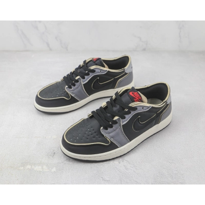 Air Jordan 1 Low Black Grey 02