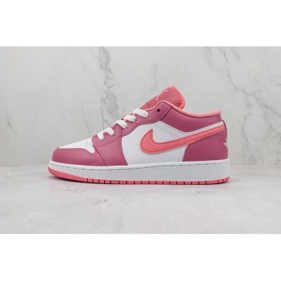 Air Jordan 1 Low Pink White 01