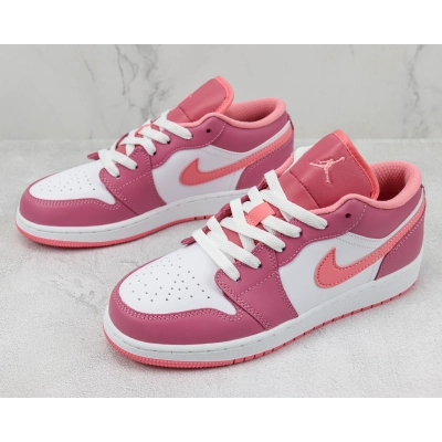 Air Jordan 1 Low Pink White 02