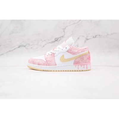 Air Jordan 1 Low SE GS Paint Drip 01