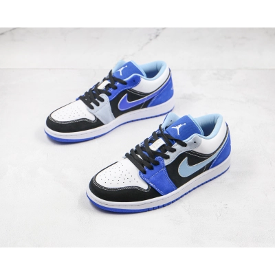 Air Jordan 1 Low White Blue Black 02