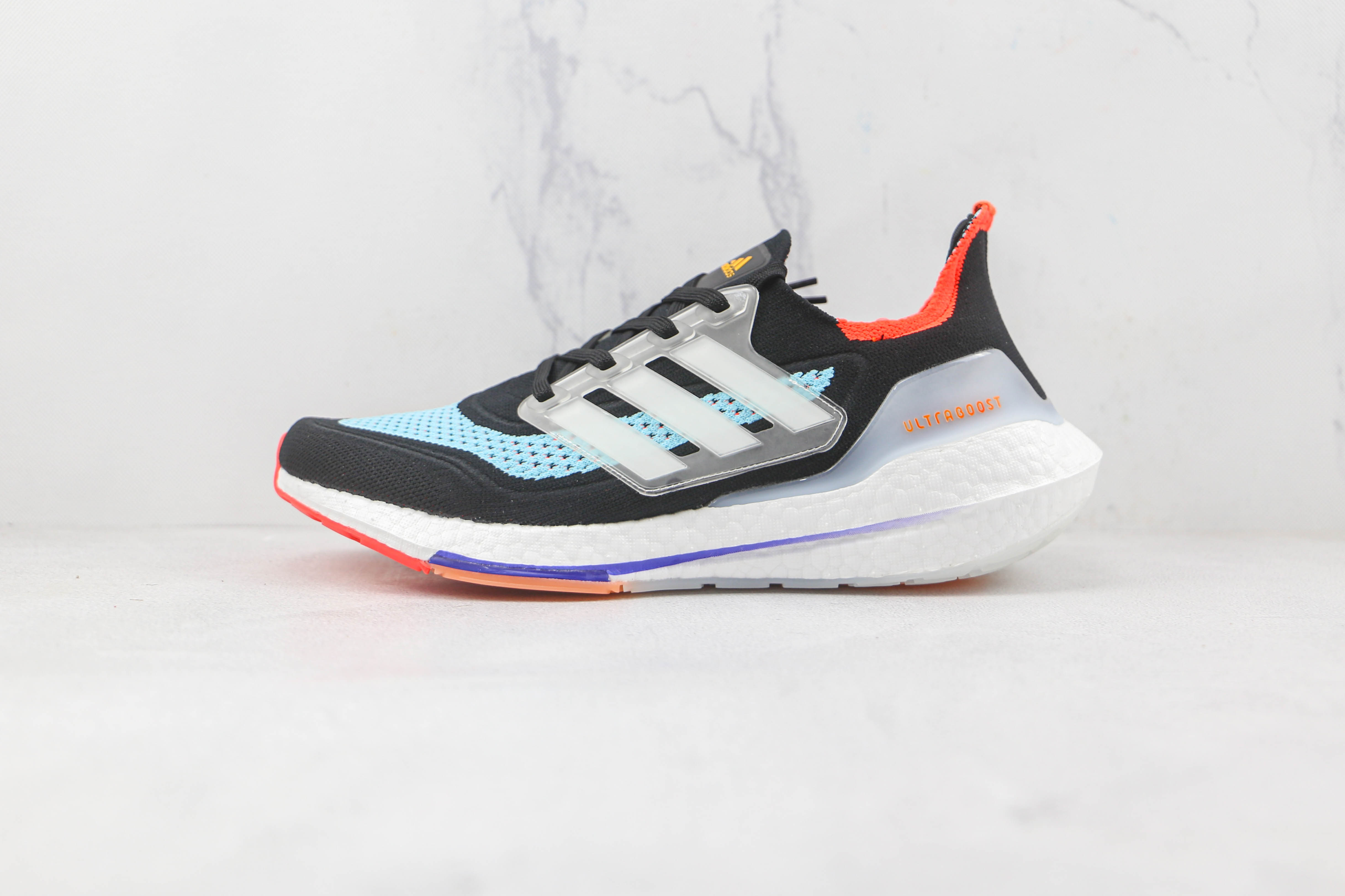 Adidas Ultra Boost 2021 Black Blue Orange