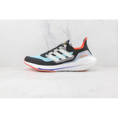 Adidas Ultra Boost 2021 Black Blue Orange 01