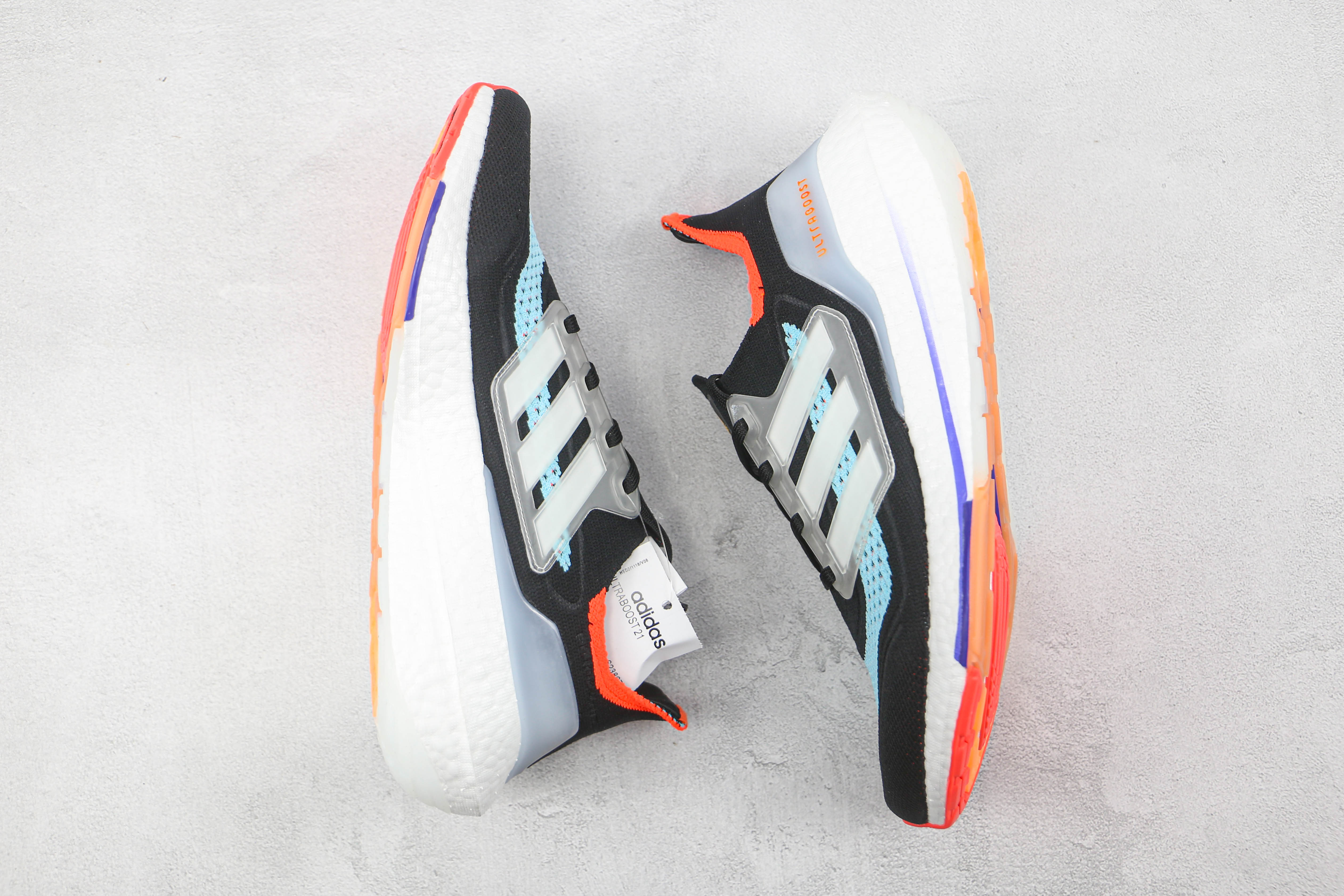 Adidas Ultra Boost 2021 Black Blue Orange