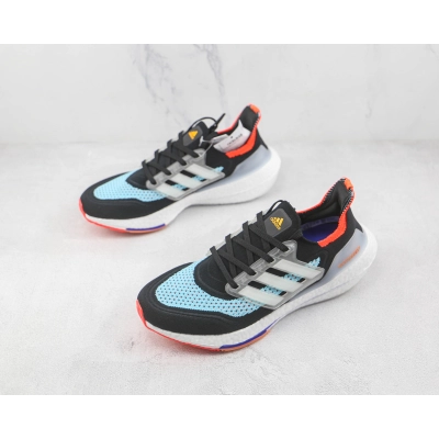 Adidas Ultra Boost 2021 Black Blue Orange 02