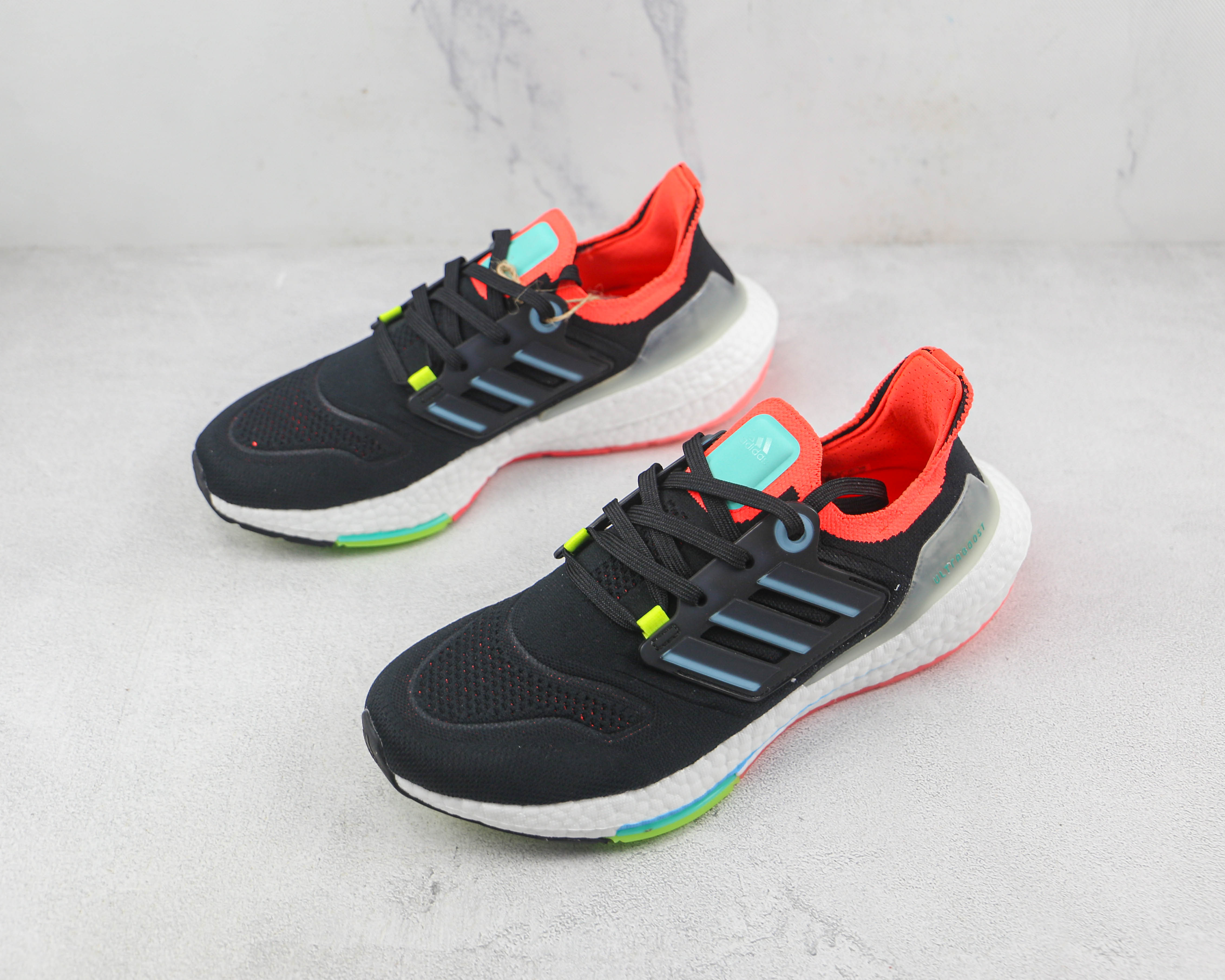 Adidas Ultra Boost 2022 Black Sky Rush Turbo
