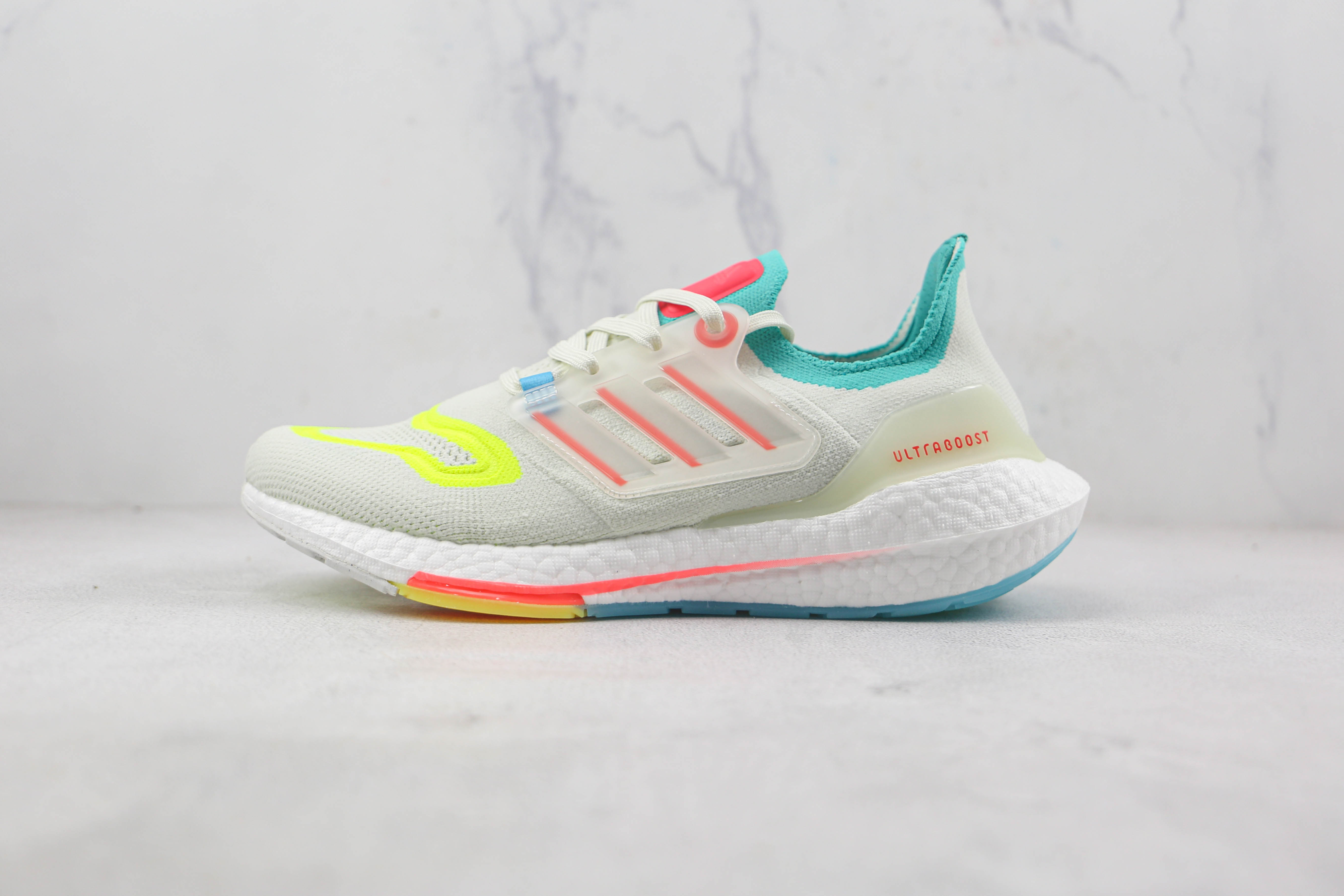 Adidas Ultra Boost 2022 White Blue Yellow