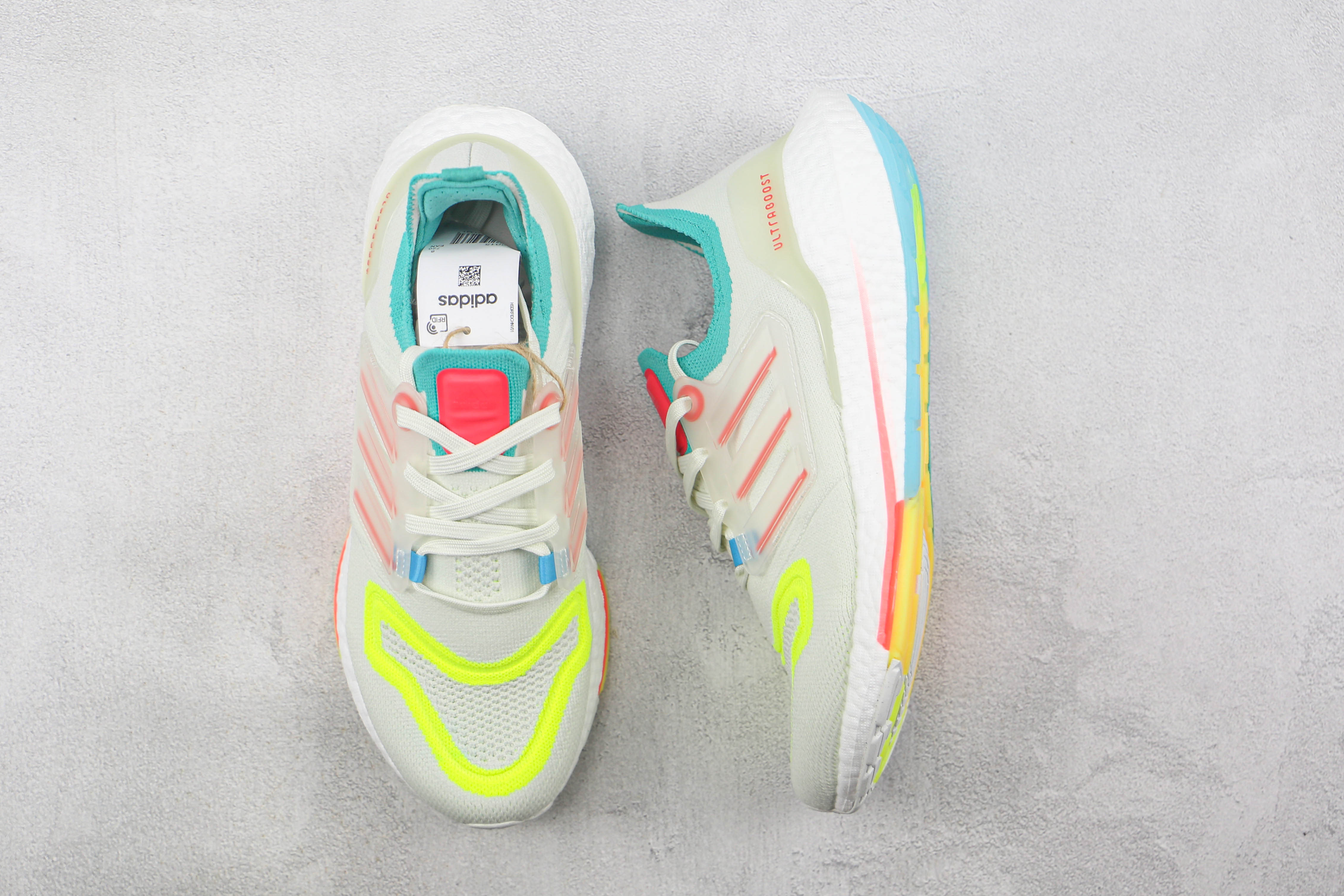 Adidas Ultra Boost 2022 White Blue Yellow