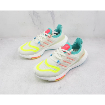 Adidas Ultra Boost 2022 White Blue Yellow 02
