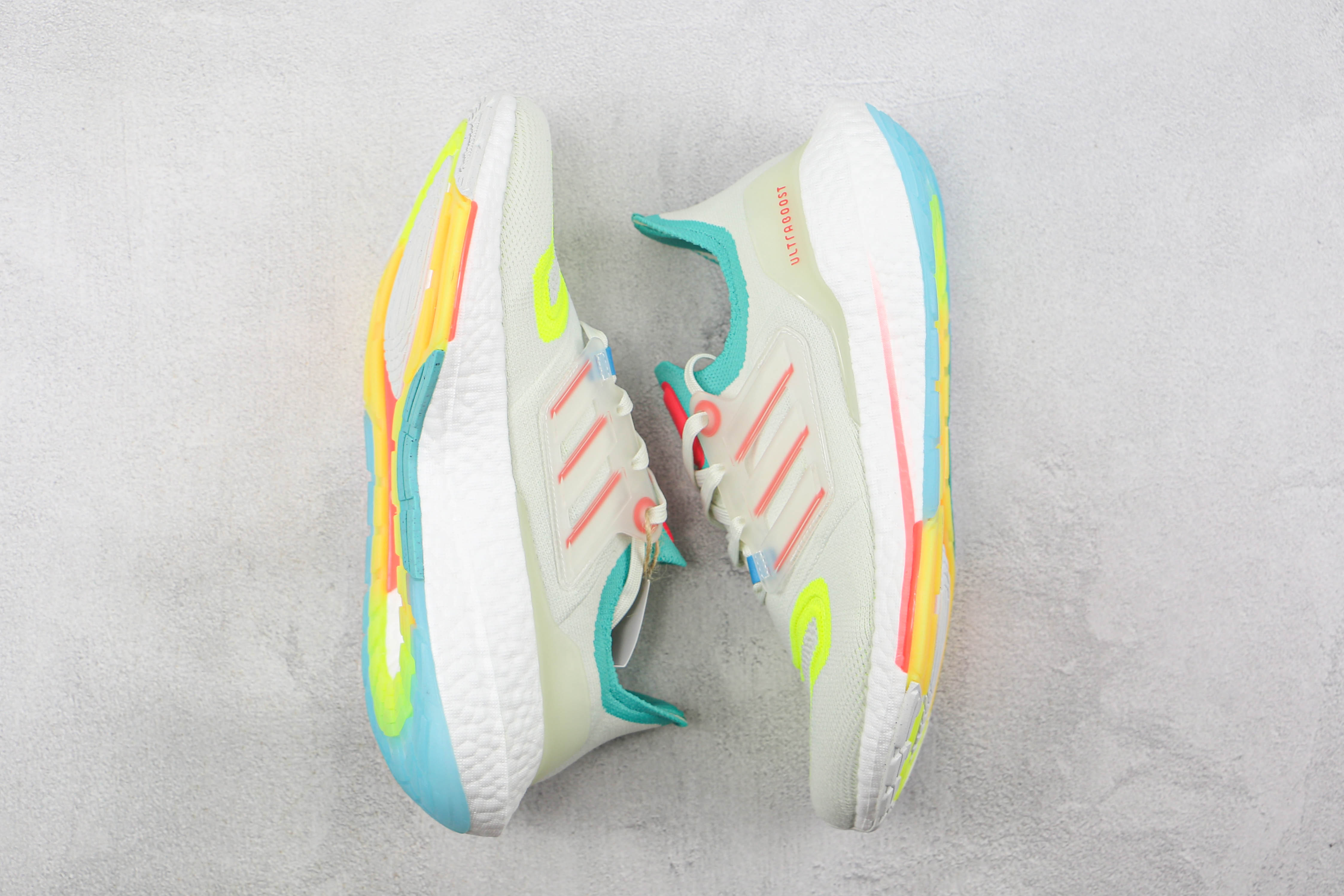 Adidas Ultra Boost 2022 White Blue Yellow