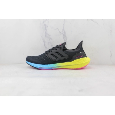 Adidas Ultra Boost 2022 Black Gradient Yellow 01