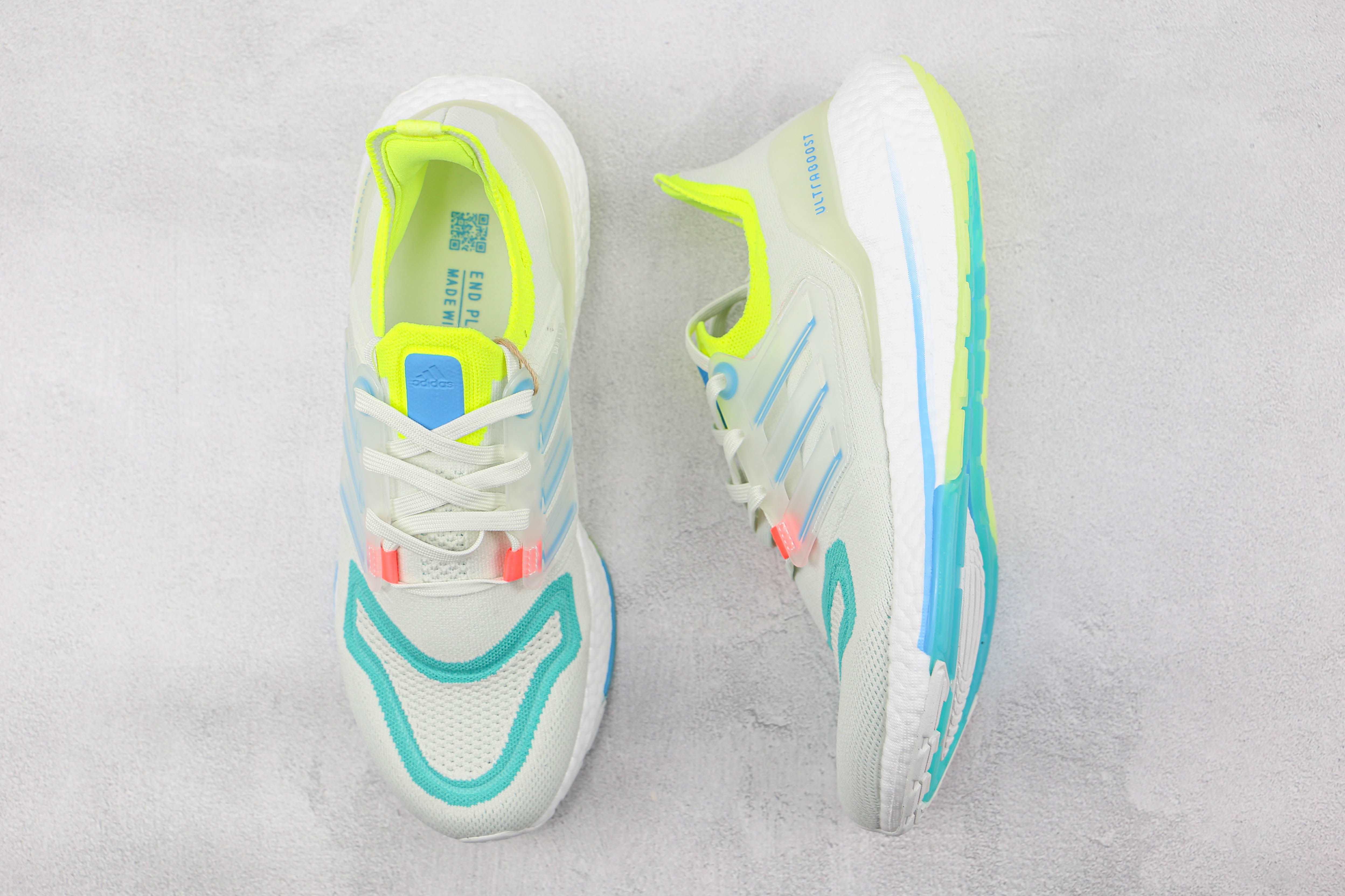 Adidas Ultra Boost 2022 White Sky Rush Mint