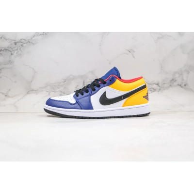 Air Jordan 1 Low Blue Yellow Orange 01