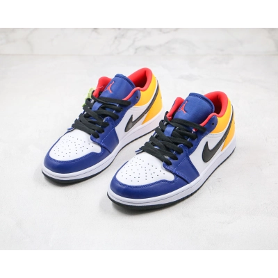 Air Jordan 1 Low Blue Yellow Orange 02
