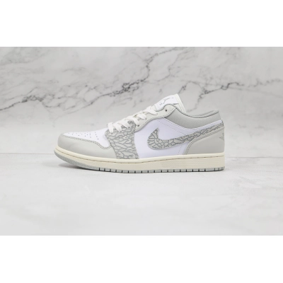 Air Jordan 1 Low PRM Elephant Print 01
