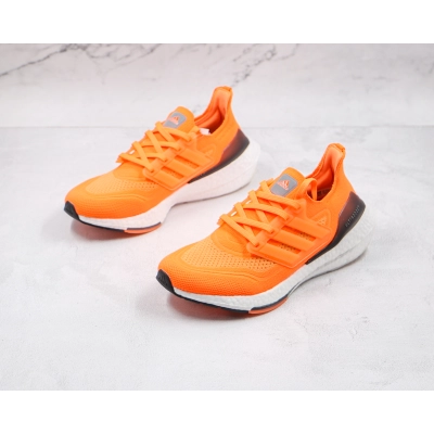 Adidas Ultra Boost 2021 Orange/White Blue 02