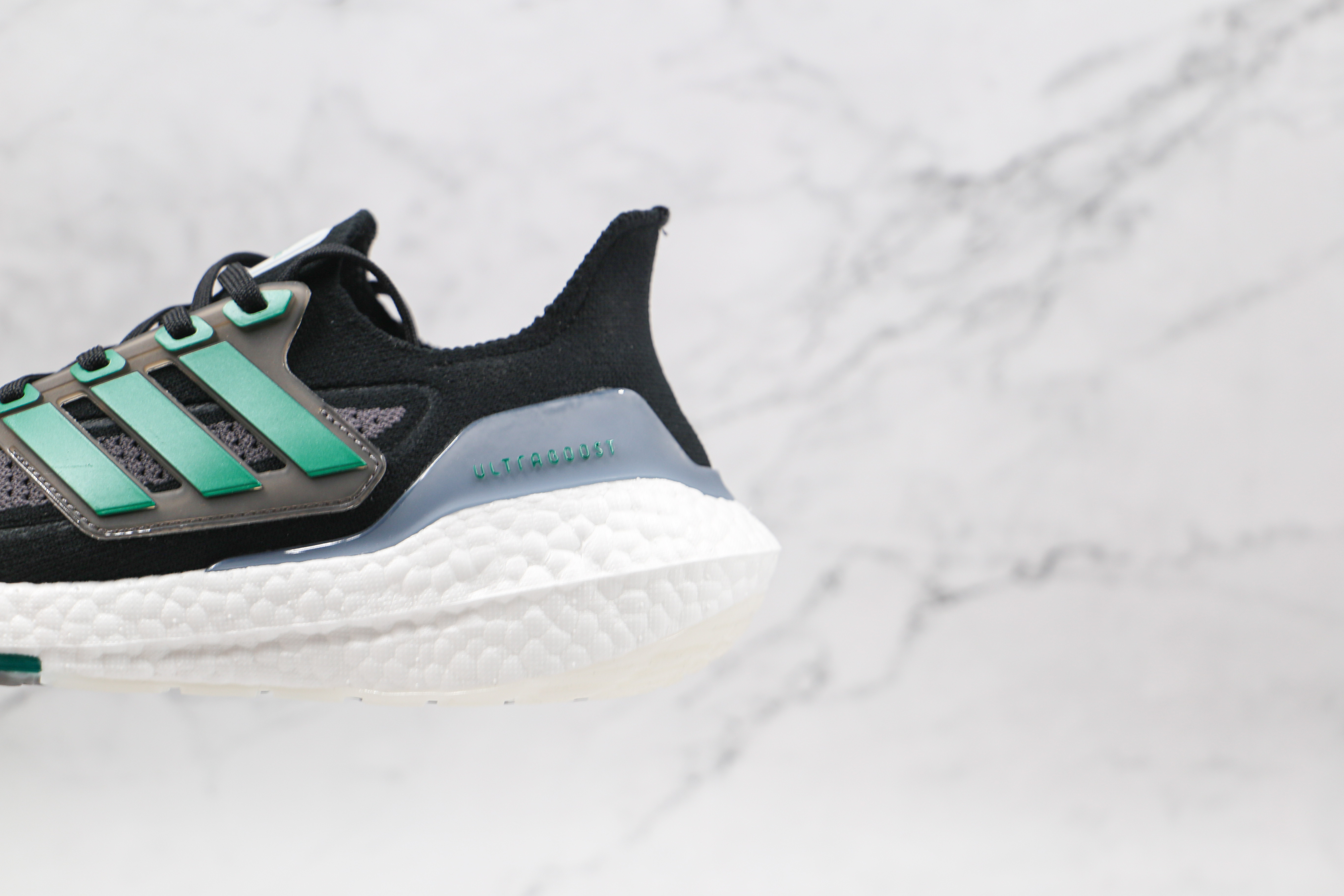 Adidas Ultra Boost 2021 Black and Sub Green