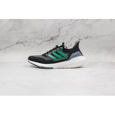 Adidas Ultra Boost 2021 Black and Sub Green 01