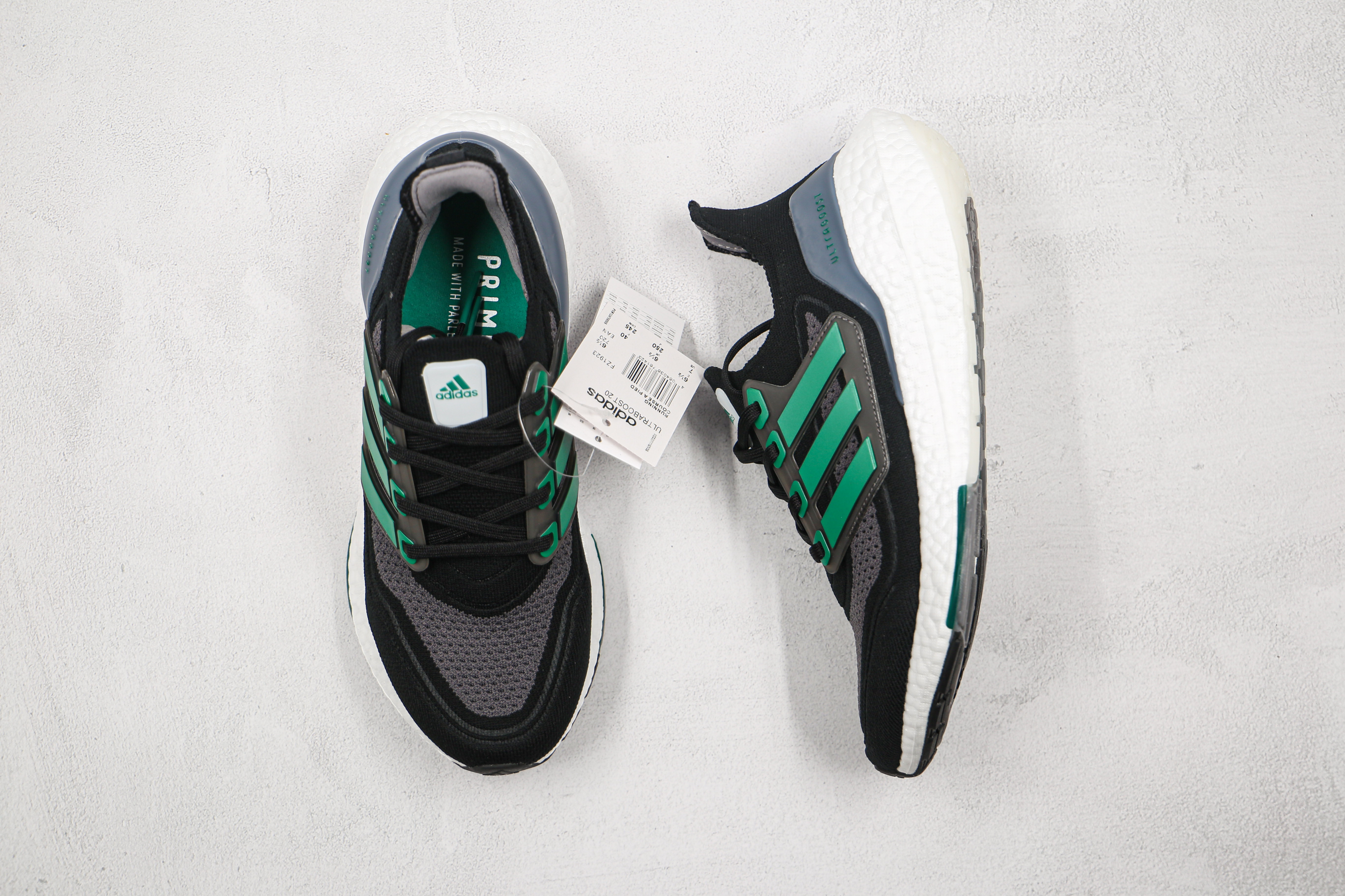 Adidas Ultra Boost 2021 Black and Sub Green