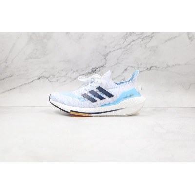 Adidas Ultra Boost 2021 White ice blue 01
