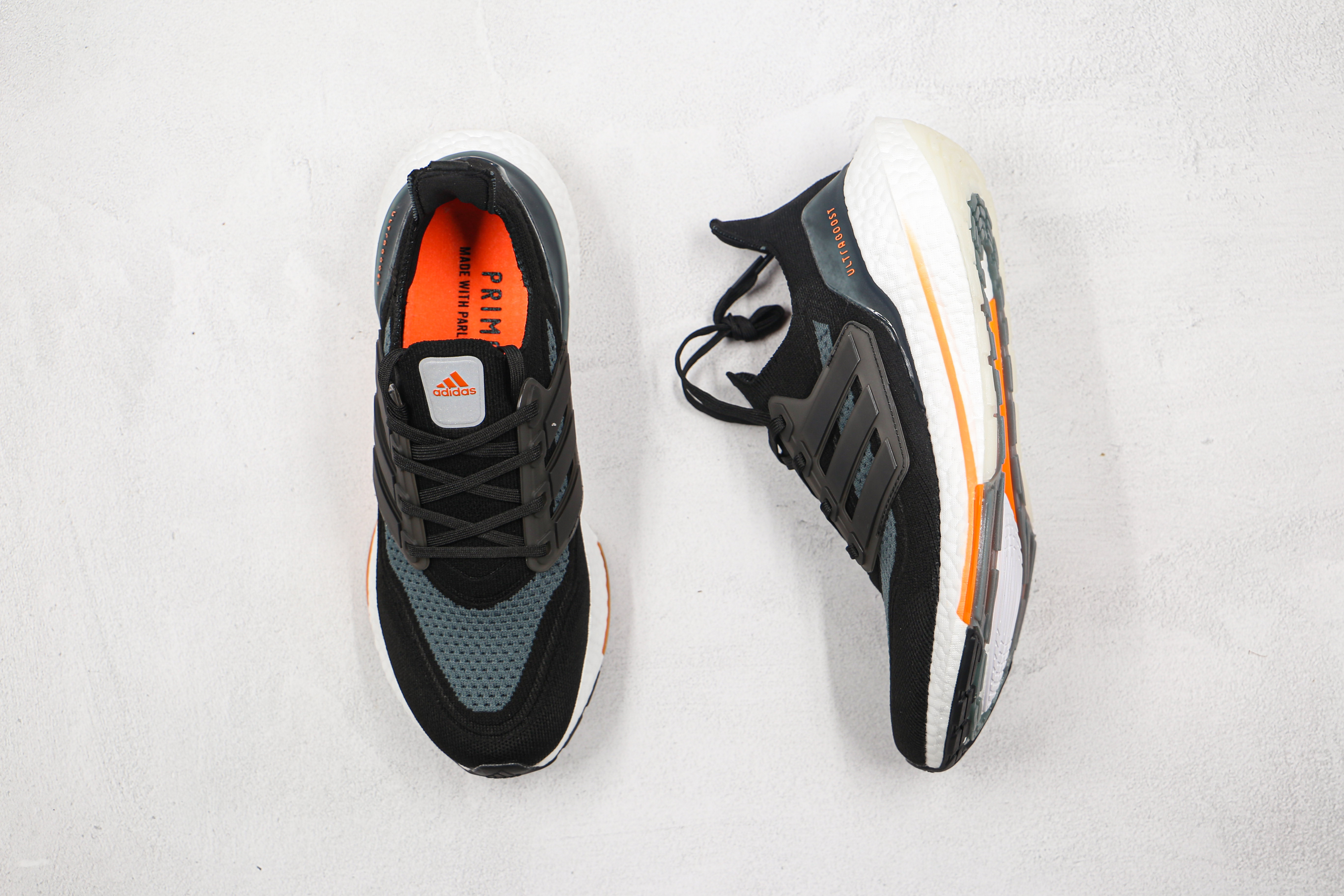 Adidas Ultra Boost 2021 Black Grey Orange