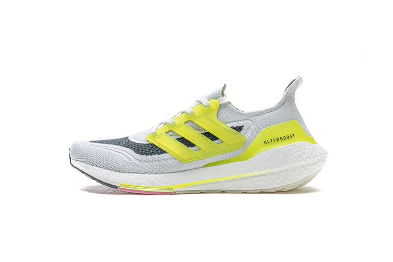 Adidas Ultra Boost 2021 White Grey Yellow
