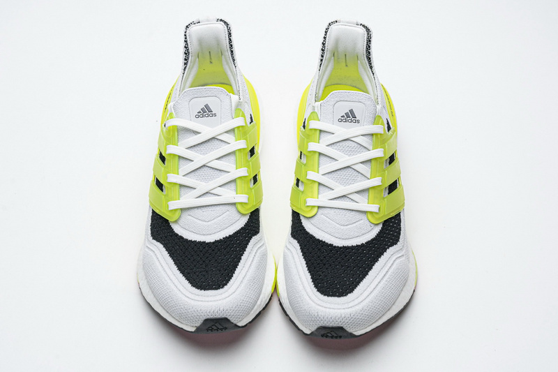 Adidas Ultra Boost 2021 White Grey Yellow
