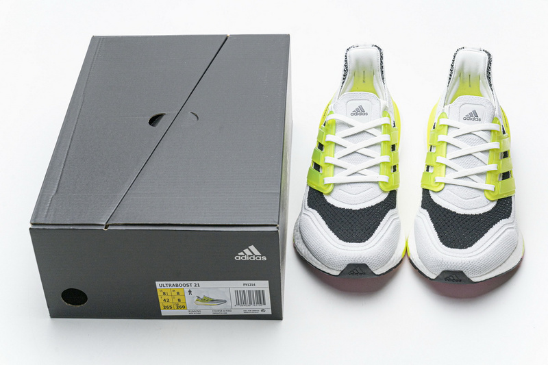 Adidas Ultra Boost 2021 White Grey Yellow