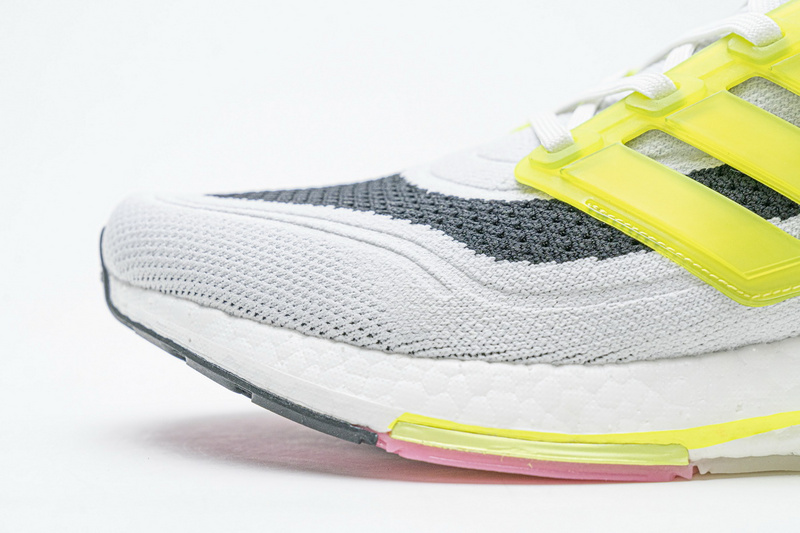 Adidas Ultra Boost 2021 White Grey Yellow