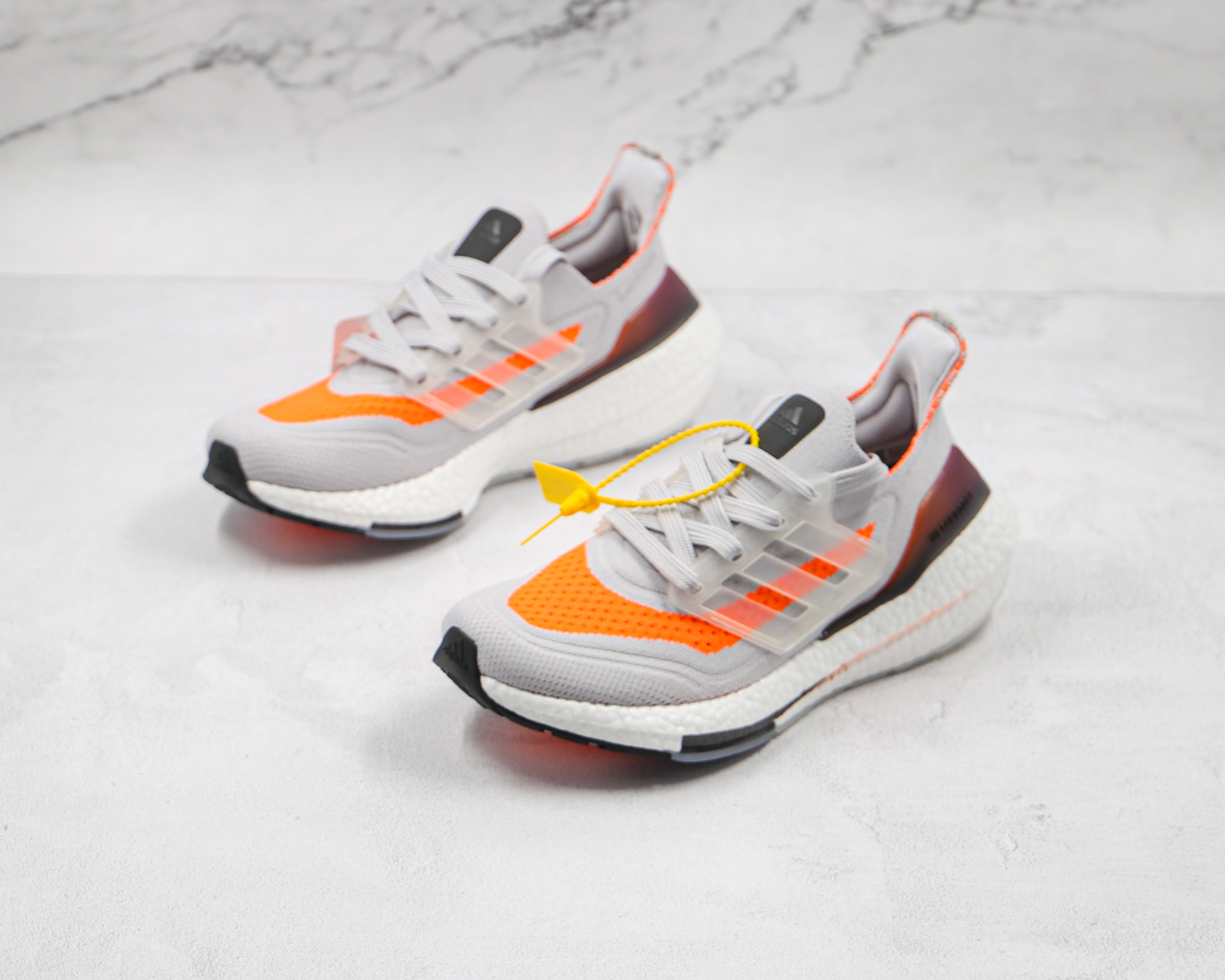 Adidas Ultra Boost 21 Dash Grey Screaming Orange