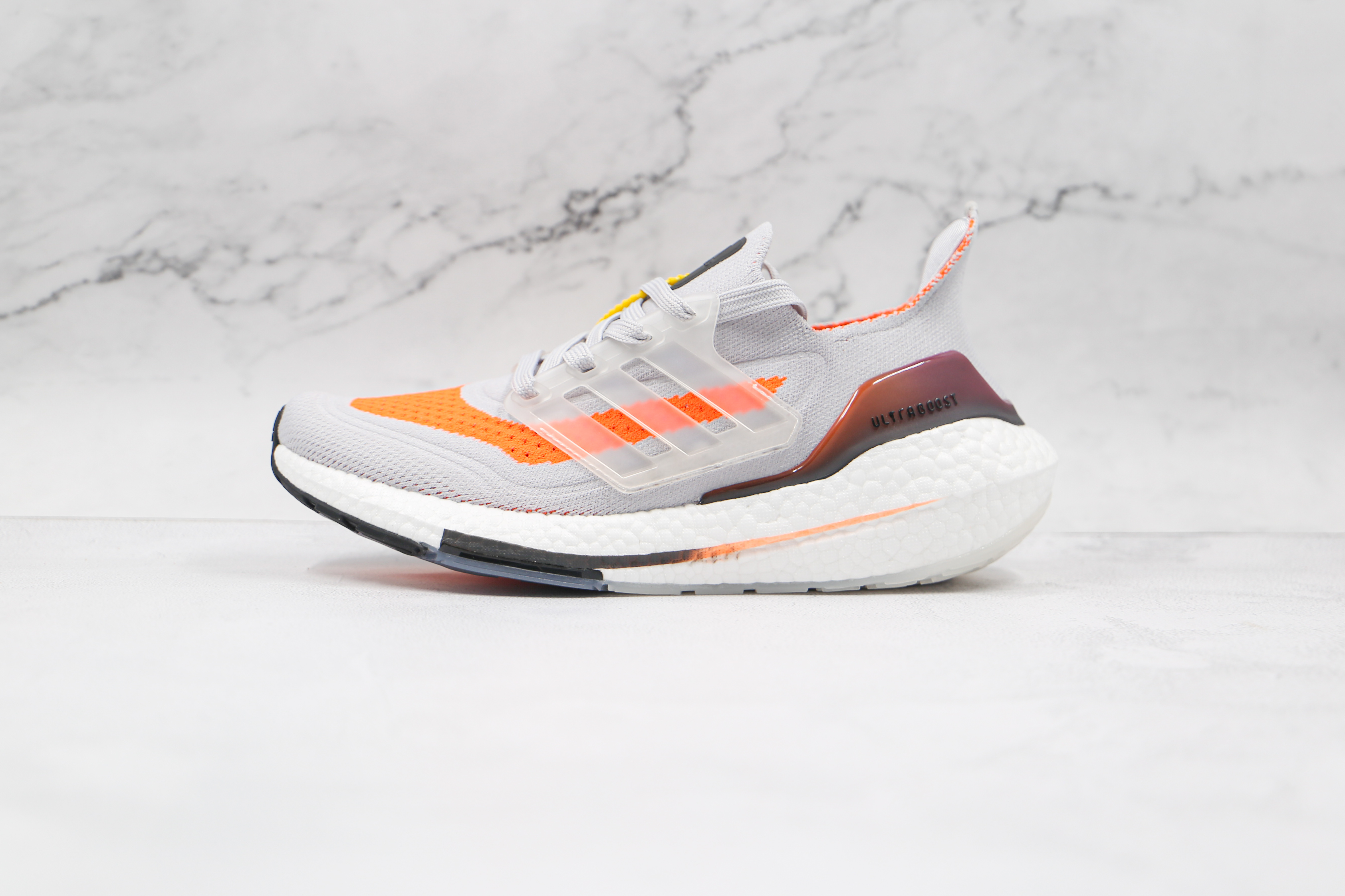 Adidas Ultra Boost 21 Dash Grey Screaming Orange