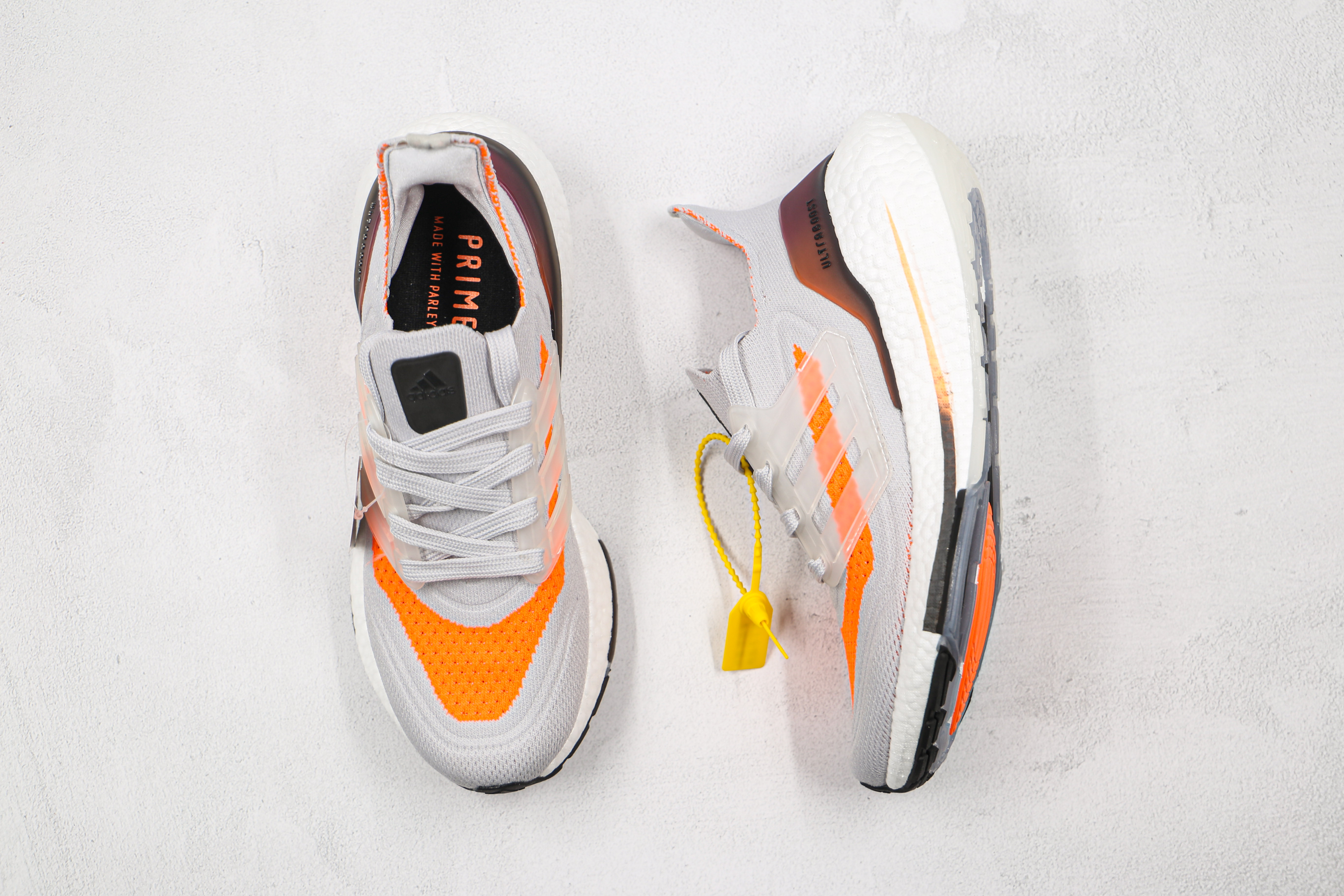 Adidas Ultra Boost 21 Dash Grey Screaming Orange