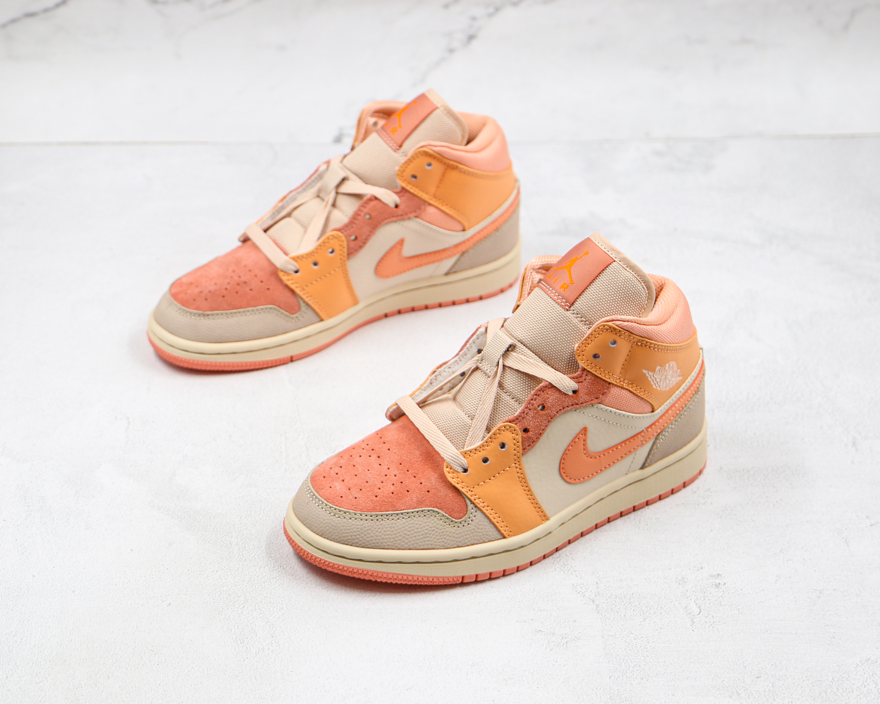 Air Jordan 1 Mid Apricot Orange