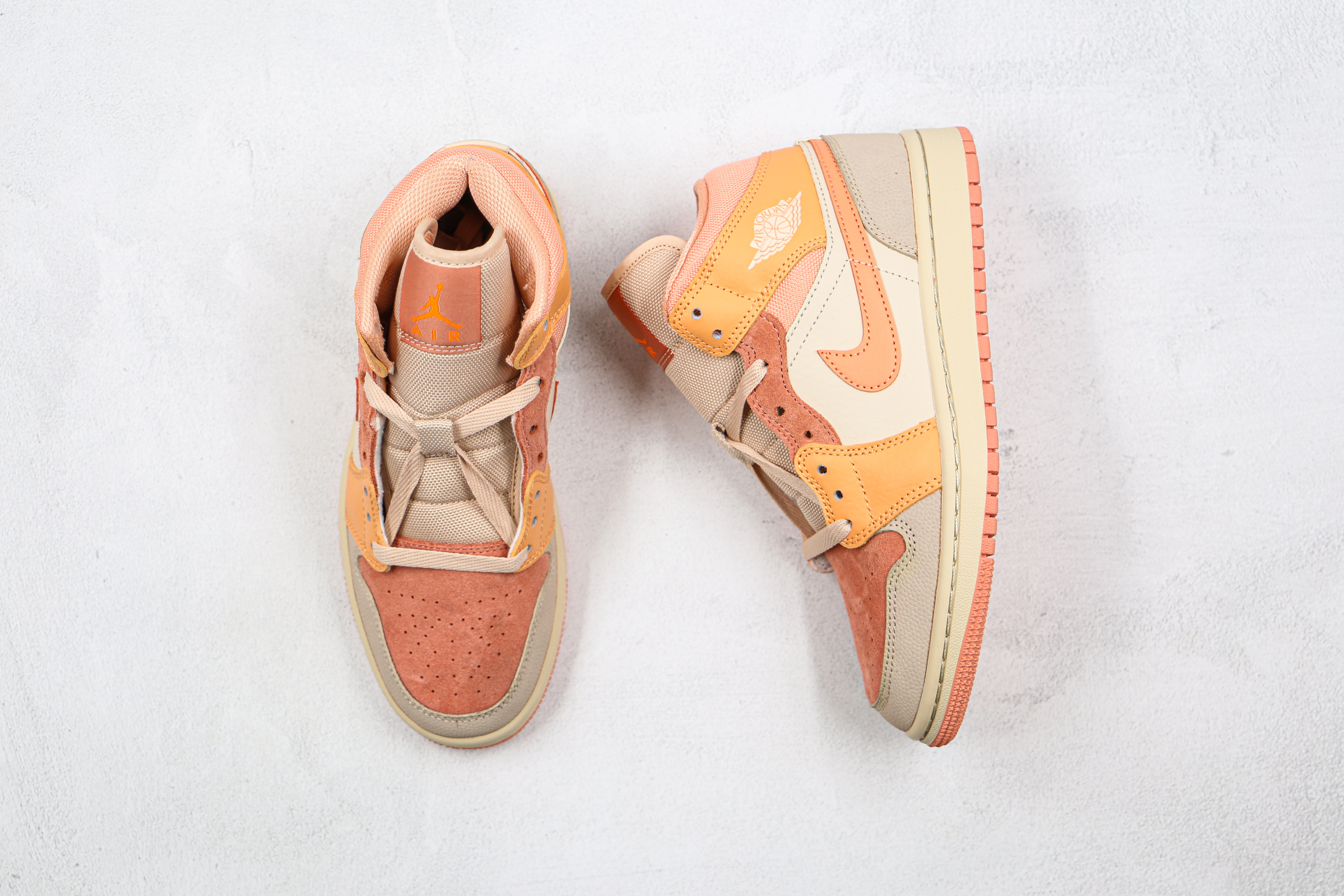 Air Jordan 1 Mid Apricot Orange