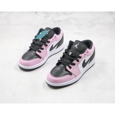 Air Jordan 1 Retro Low（GS）White Pink 02