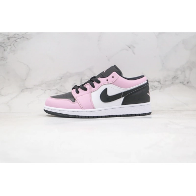 Air Jordan 1 Retro Low（GS）White Pink 01