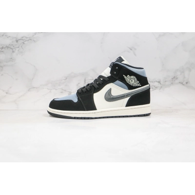 Air Jordan 1 Mid Satin Grey 01