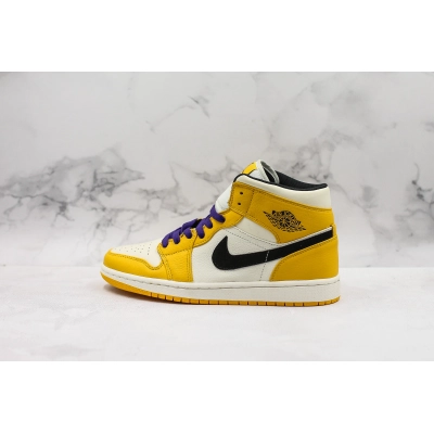 Air Jordan 1 Mid SE Lakers 01