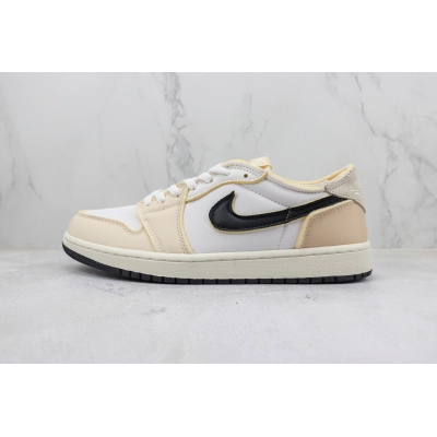 Air Jordan 1 Low Rice Gray Sponge 01