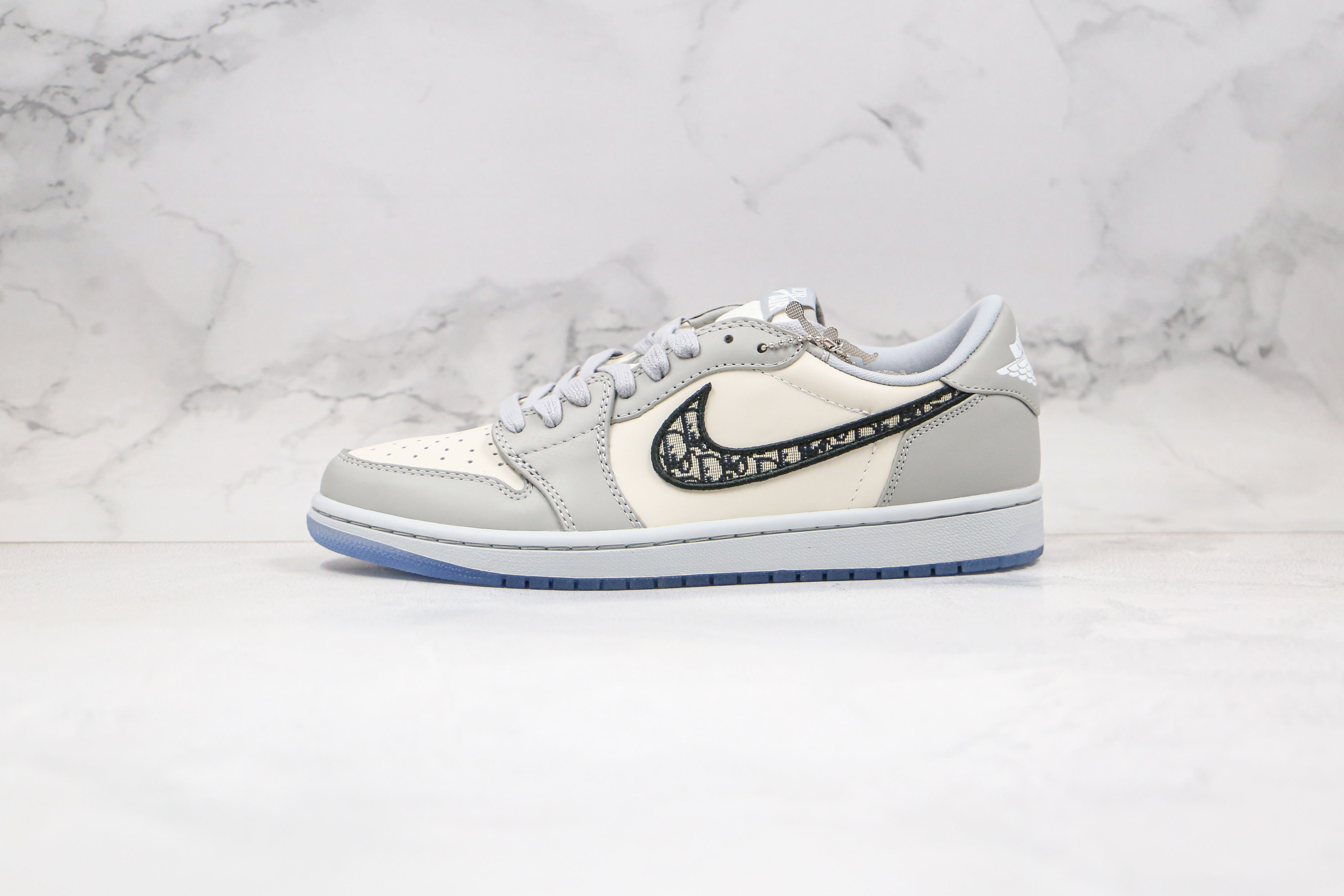 Dior x Air Jordan 1 Low Wolf Grey