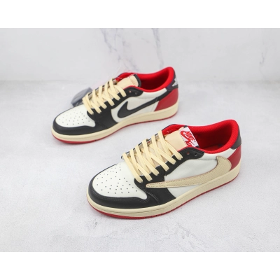 Travis Scott x Air Jordan 1 Low Black Red 02