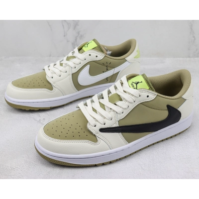 Travis Scott x Air Jordan 1 Low Golf “Olive” 02
