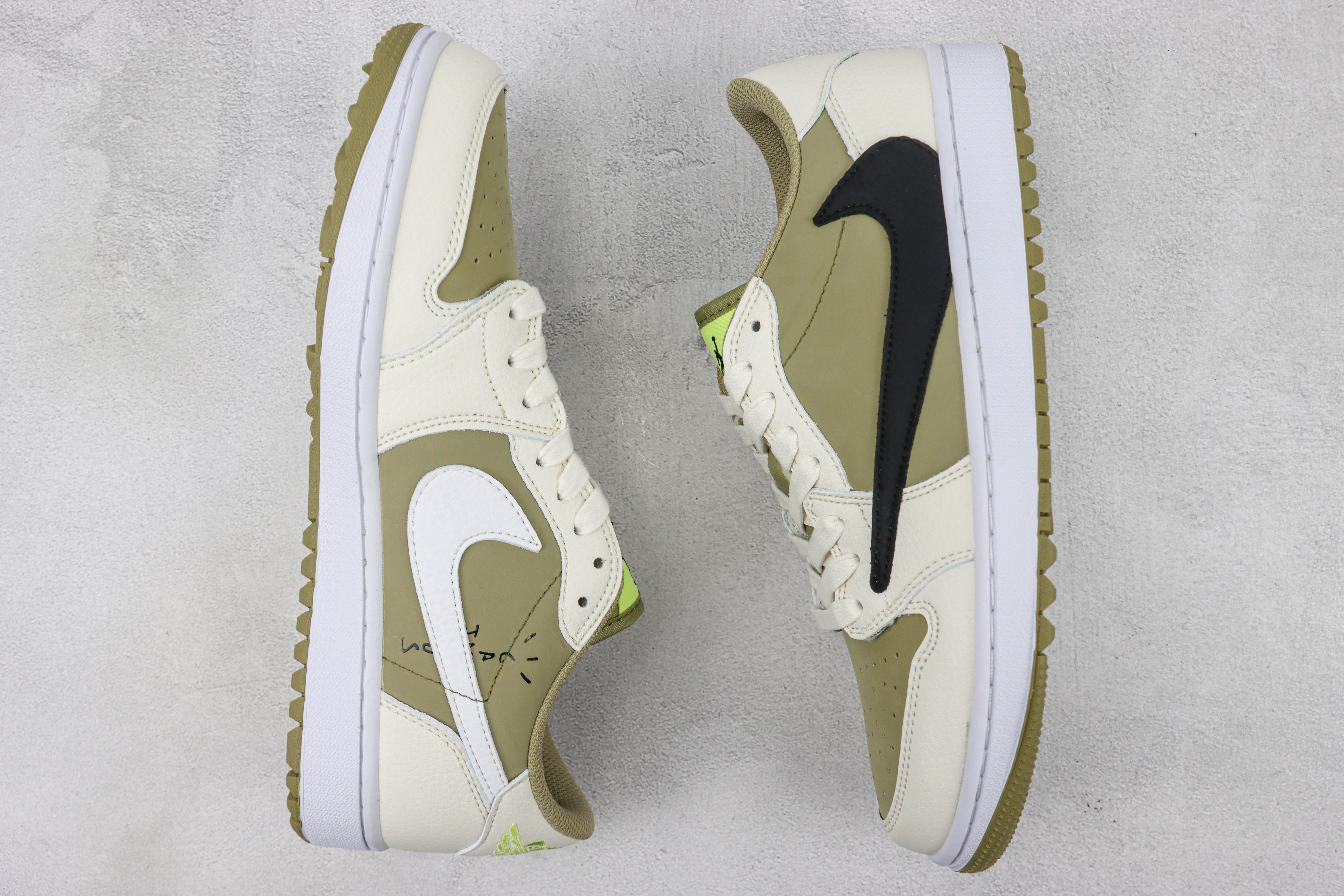 Travis Scott x Air Jordan 1 Low Golf “Olive”