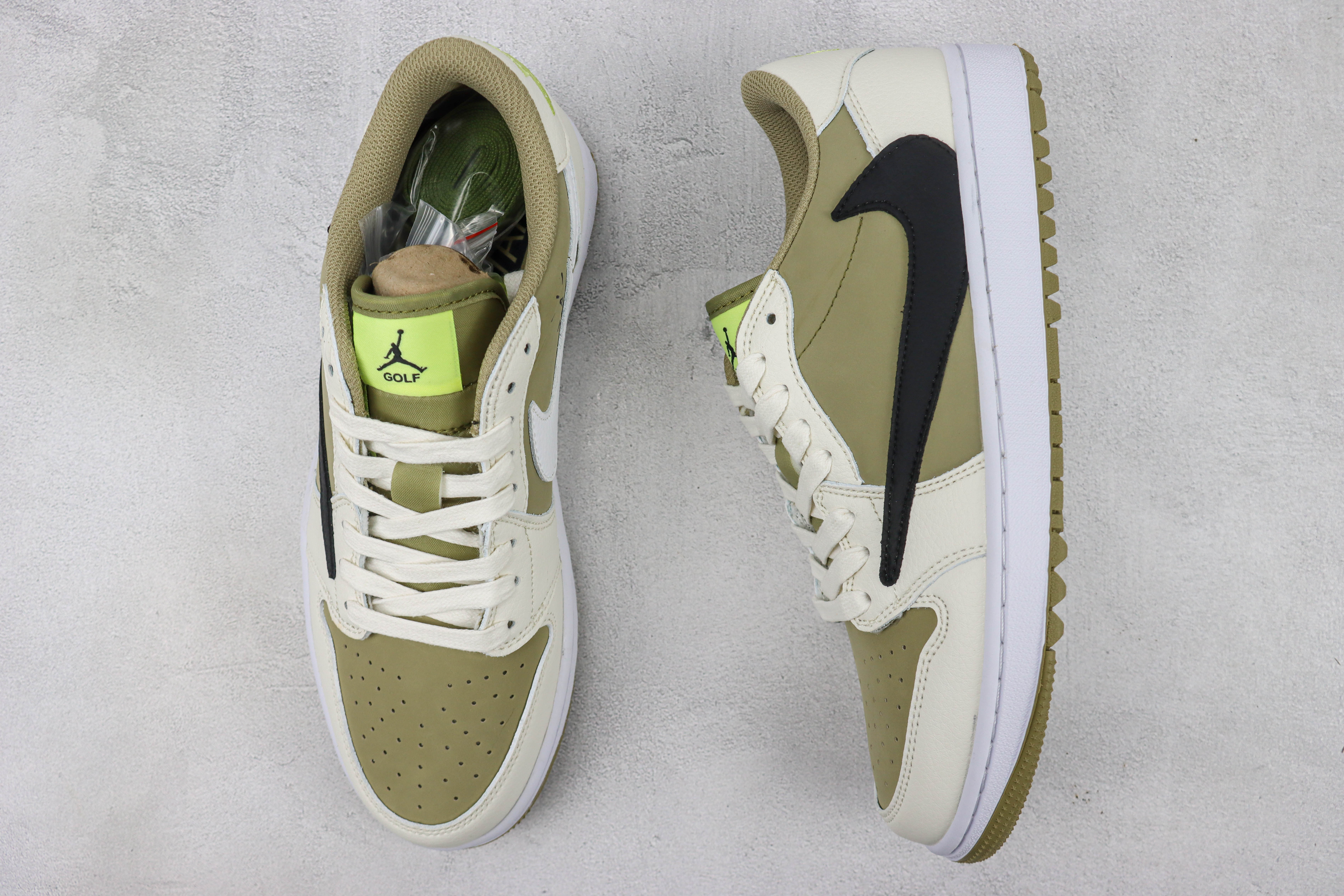Travis Scott x Air Jordan 1 Low Golf “Olive”