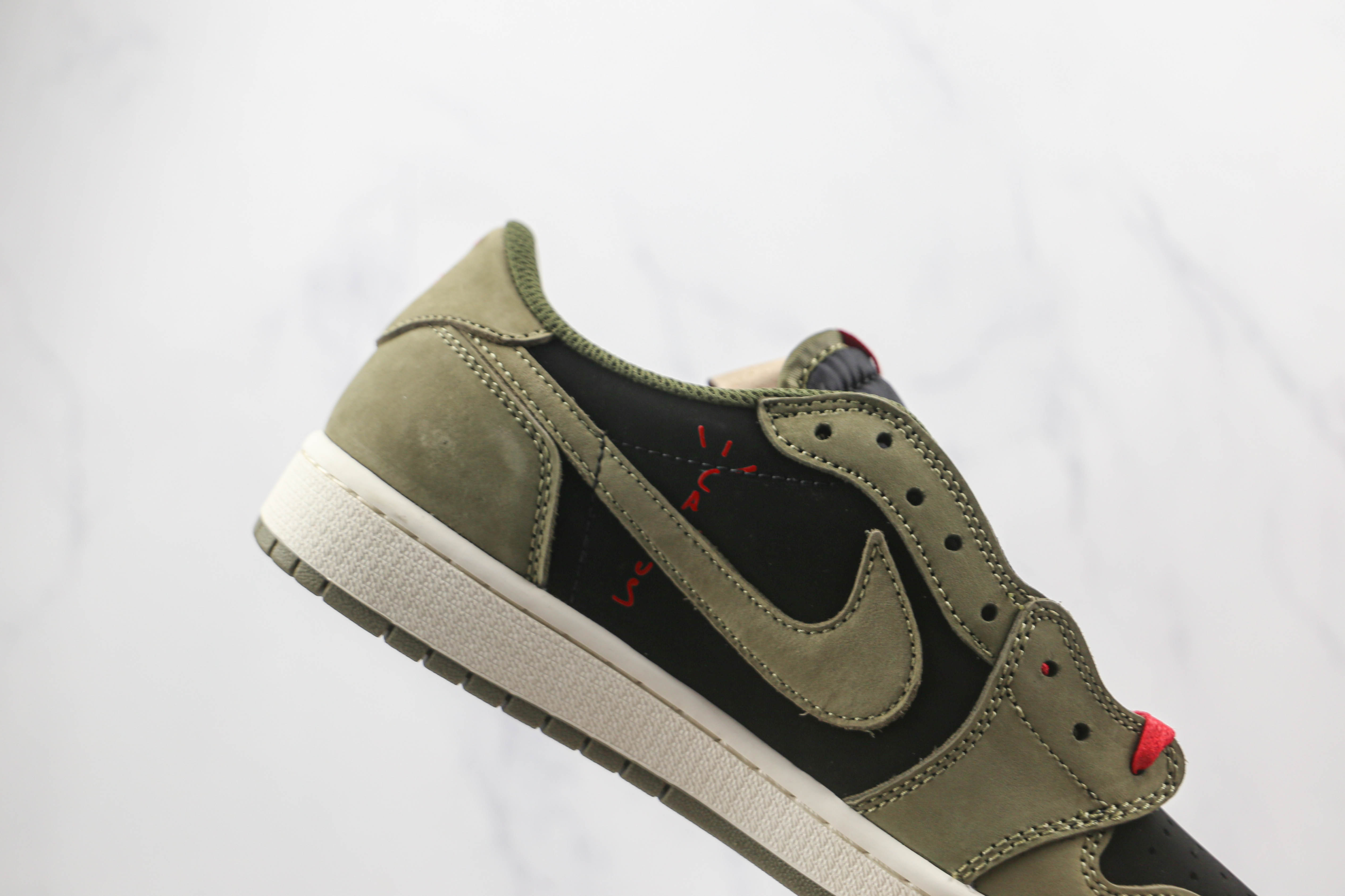 Travis Scott x Air Jordan 1 Low Green Barb