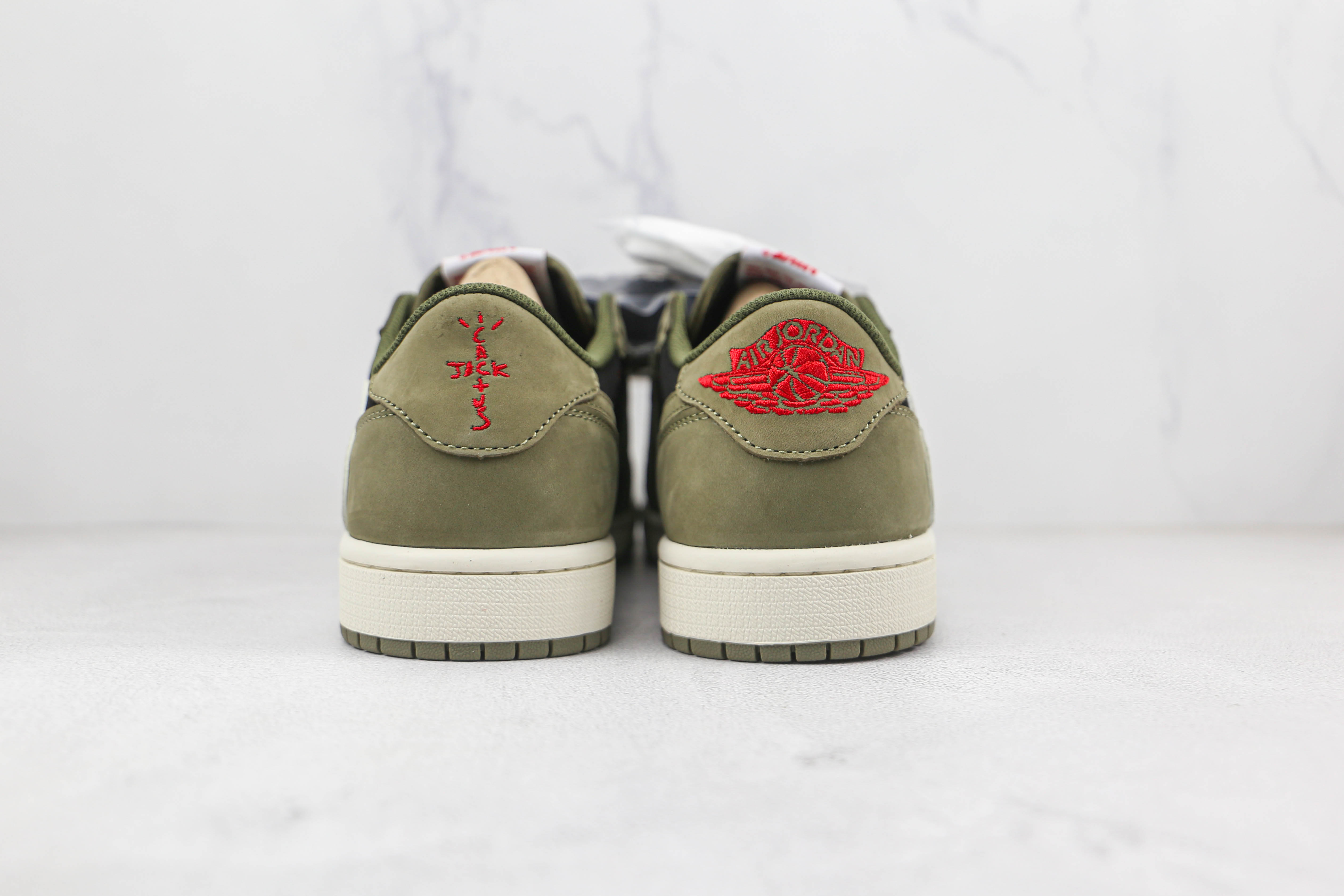 Travis Scott x Air Jordan 1 Low Green Barb