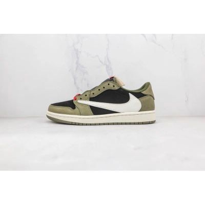 Travis Scott x Air Jordan 1 Low Green Barb 01